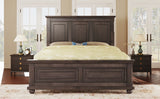 King Traditional Town and Country Style Pinewood Vintage Bed