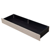 Queen Size Storage Bed Linen Upholstered Platform Bed with 3 Drawers