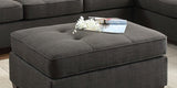 Ottoman Ash Black Color