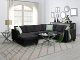 Black  Sectional Sofa Couch