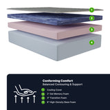 GhostBed 14" Memory Foam Mattress - Queen
