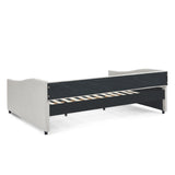 Queen Size Daybed with Drawers Upholstered Tufted Sofa Bed