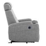 Power Lift Recliner Chair - USB Charge Port (Light Gray)