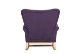 Lavender Purple high Back Rocking Chair