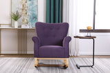Lavender Purple high Back Rocking Chair
