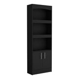 2 Piece Office Set, Bookcase + Desk, Black