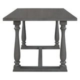 Grey 6-Piece Dining Table and Chair Set