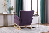 Lavender Purple high Back Rocking Chair