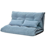 Lazy Sofa Adjustable Folding Futon Sofa Video Gaming Sofa with Two Pillows