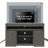 Dark Gray Farmhouse tv stand / Storage Cabinet