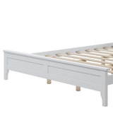 Queen White Solid Wood 3 Piece Bedroom Set