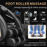 Massage Chair Bluetooth Connection and Speaker Recliner with Zero Gravity with Full Body Air Pressure