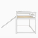 Twin over Twin Bunk Bed with Convertible Slide and Ladder