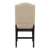 Furniture Retro Style Dining Table Set with Extendable Table and 4 Upholstered Chairs