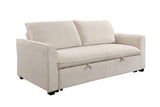 Sleeper Sofa Bed, Modern Fabric Loveseat Futon Sofa Couch w/Pullout Bed