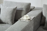Beige Chenille Compressible Sofa