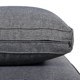 3-Piece Multi-Functional Outdoor Sectional Sofa Set with Height-adjustable Seating and Coffee Table for Patio, Garden and Backyard (Grey)