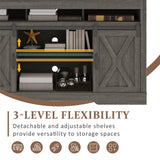 Dark Gray Farmhouse tv stand / Storage Cabinet