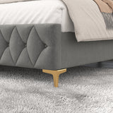 Queen Platform Bed Frame With pneumatic hydraulic Lift function