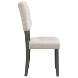 Grey 6-Piece Dining Table and Chair Set
