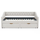 Twin Size Daybed with Drawers Upholstered