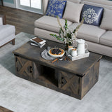 Solid Wood Fully Assembled Barnwood Coffee Table