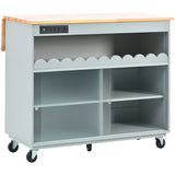 Kitchen Island with Drop Leaf
