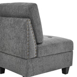 Grey U shape Modular Sectional Sofa