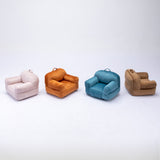 Kid's Bean Bag Chair Velvet Fabric Memory Sponge Stuffed