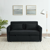 Convertible Sofa Bed, 3-in-1 Versatile Velvet Double Sofa