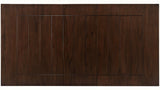 Contemporary 6pc Dining Set 18" Extendable Leaf Table Leather Look