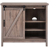 TV StandvBarn door modern &farmhousevwood entertainment center