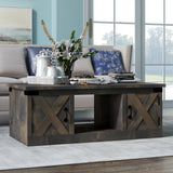 Solid Wood Fully Assembled Barnwood Coffee Table
