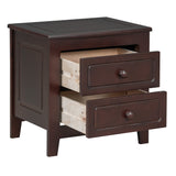 Queen 3-Piece Bedroom Set Wood Platform Bed