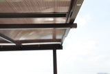 10' x 12' Outdoor Pergola Gazebo,Wall-Mounted Lean to Metal Awning Gazebo with Roof,Large Heavy Duty for Patio,Decks,Backyard