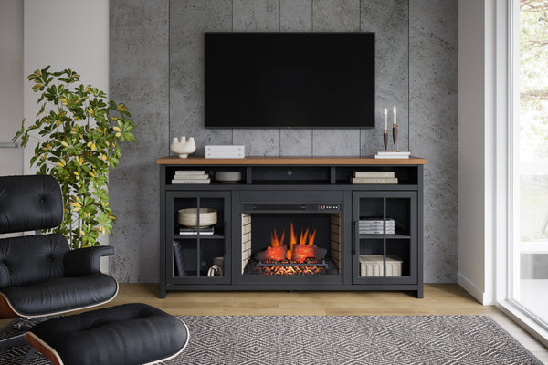 TV Stand Firelplace Console for TVs up to 85 inches, Minimal Assembly