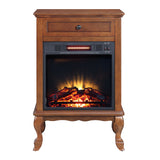 ACME Eirene Fireplace in Walnut Finish AC00855