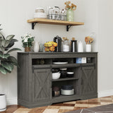 Dark Gray Farmhouse tv stand / Storage Cabinet