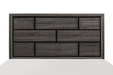 Modern Style Clean Line Design Gray Finish 1pc Queen Size Bed Contemporary Bedroom Furniture