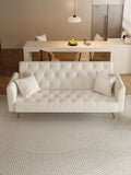 Love seat sofa, American retro beige velvet