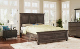 King Traditional Town and Country Style Pinewood Vintage Bed