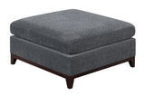 Ash Grey Chenille Fabric Sectional Couch