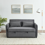 Sofa Bed, 3-in-1 Versatile Velvet with Adjustable Backrest