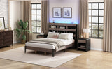 Queen 3 Piece Bedroom Set Mid Century Modern Style Frame