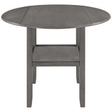 Farmhouse 3 Piece Round Counter Height Kitchen Dining Table Set