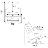 Beige Modern Rocking Chair for Nursery, Bedroom etc