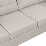Modern Sectional Sofa with Storage Ottoman