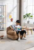 Kid's Bean Bag Chair Velvet Fabric Memory Sponge Stuffed