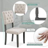 Grey 6-Piece Dining Table and Chair Set