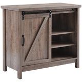 TV StandvBarn door modern &farmhousevwood entertainment center